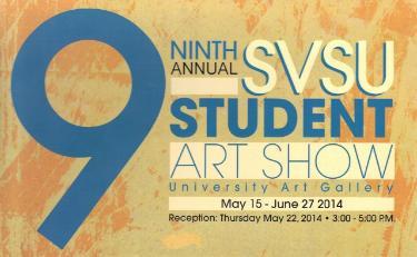 9th Annual Student Art Exhibit - postcard